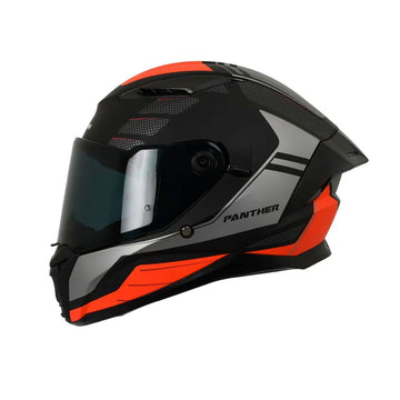 CASCO INTEGRAL SPARTAN PANTHER SV PRESTIGE B5 NEGRO+GRIS+NARANJA NEÓN